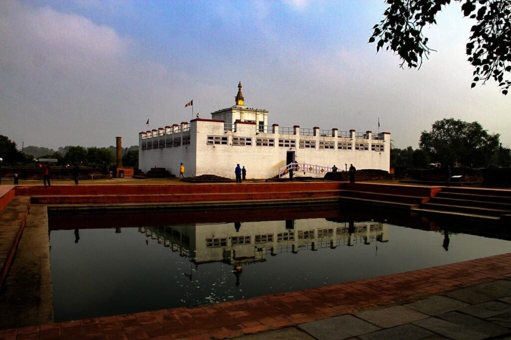 Beautiful maya devi temple located in Lumbini.
