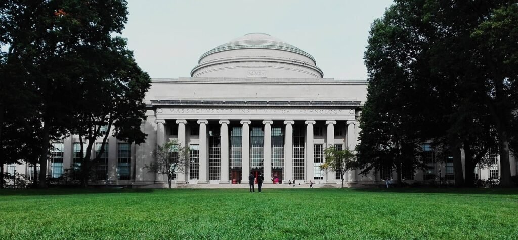 Massachusetts Institute of Technology (MIT) campus building in the United States, known for its world-class education and research.